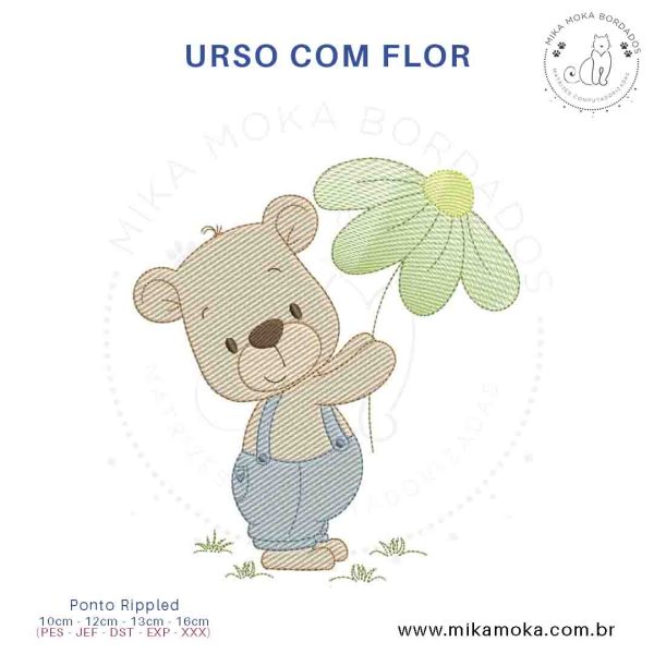 Urso com Flor